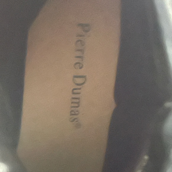 Black boots with fringe. Zip cu inside boot - Picture 4 of 4